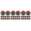 36Pcs Felt Christmas Tree Coasters Heat Insulation Round Cup Mats 11