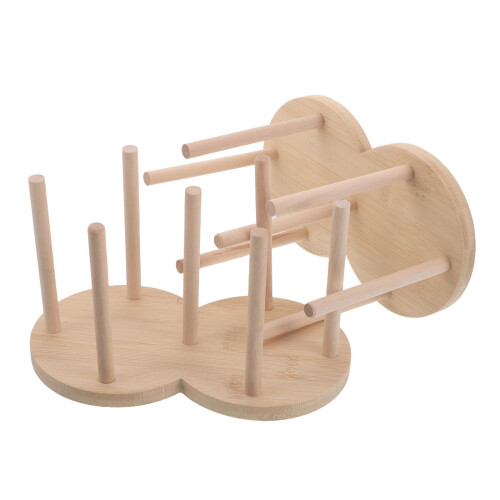 8Pcs Bamboo Fermenting Weights Storage Rack Kitchen Organizer 2