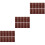 90 Pcs Sandpaper Flannel Square Combination 6