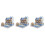 3pcs Toy Puzzles Jigsaw Three-Dimensional Bamboo 3d 4
