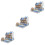 3pcs Toy Puzzles Jigsaw Three-Dimensional Bamboo 3d 5