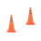 2Pcs Foldable Orange Road Traffic Cones for Emergency and Events 7