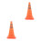 2Pcs Foldable Orange Road Traffic Cones for Emergency and Events 3