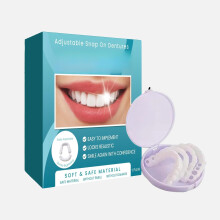 Fake Teeth Moldable Dentures for Adults with Natural Tooth Appearance Upper and Lower Set