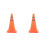 2Pcs Foldable Orange Road Traffic Cones for Emergency and Events 5