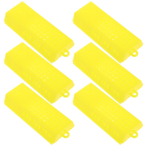 30Pcs Yellow Plastic Breeding Cage Beekeeper Equipment Tool 1