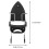 2Pcs Compact Wall Iron and Ironing Board Holder Metal Organizer White 10