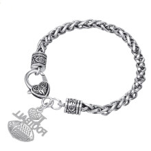2Pcs Brown Stainless Steel Friends Bracelets Lead Free Adjustable Gift