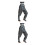 2Pcs Comfortable Black Wader Pants Half Body with Non-Slip Shoe 6