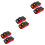 6Pcs Heavy Duty Luggage Strap with 3 Digit Lock Multi Color Utility 5