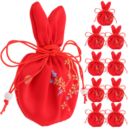 50Pcs Red Lightweight Empty Lavender Sachet Bags for Clothes Storage