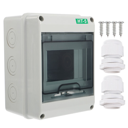 2Pcs Durable Ht-5 Outdoor Waterproof Plastic Wiring Junction Box