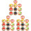 54Pcs Assorted Color Mini Fake Cake Models Resin Artificial Decor Set 3