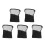 5Packs Black Activated Carbon Filter Material for Home Aquarium Use 6