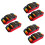 6Pcs Heavy Duty Luggage Strap with 3 Digit Lock Multi Color Utility 6