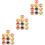 54Pcs Assorted Color Mini Fake Cake Models Resin Artificial Decor Set 6