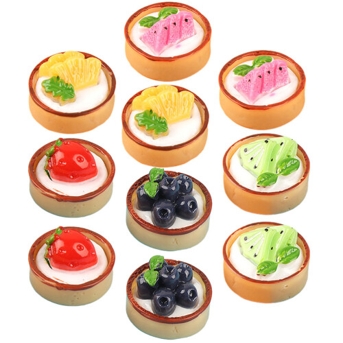 54Pcs Assorted Color Mini Fake Cake Models Resin Artificial Decor Set