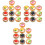 54Pcs Assorted Color Mini Fake Cake Models Resin Artificial Decor Set 4