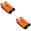 4Pcs Durable Orange Luggage Handle Covers Travel Essentials Grip Wraps 8