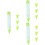3Pcs Silicone Cake Decorating Pens Green Easy Fill Chocolate Writing 7
