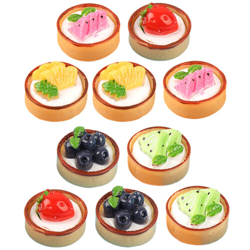 54Pcs Assorted Color Mini Fake Cake Models Resin Artificial Decor Set 1
