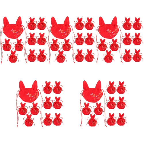 50Pcs Red Lightweight Empty Lavender Sachet Bags for Clothes Storage 2