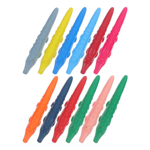 24Pcs Bulk Washable Triangular Crayons for Toddlers Supplies