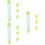 3Pcs Silicone Cake Decorating Pens Green Easy Fill Chocolate Writing 8