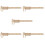 5Pcs Wear-Resistant Woodworking Calipers with Clear Engraved Scale 9