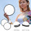 2Pcs Folding Round Fans Lightweight Handheld Foldable Fans for Summer 10