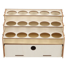 2 Pcs Paint Holder Rack Multi-Function Storage Box Craft Organizer