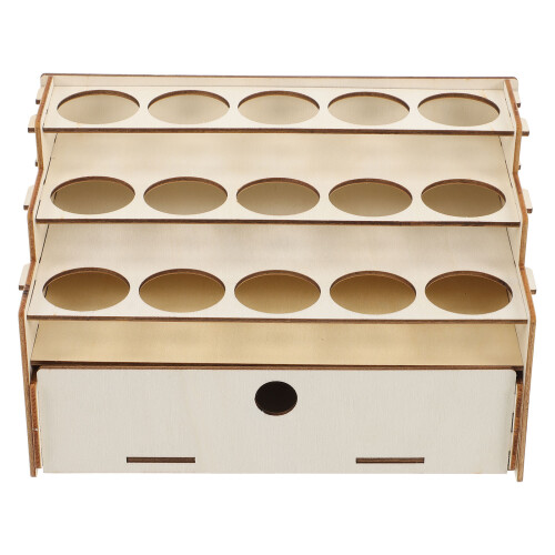 2 Pcs Paint Holder Rack Multi-Function Storage Box Craft Organizer