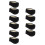 10Pcs Black Plush Sleep Ear Muffs Noise Blocking Comfortable Headband 6