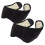 10Pcs Black Plush Sleep Ear Muffs Noise Blocking Comfortable Headband 2