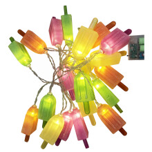 5 Pack Ice Cream String Lights Battery Outdoor Fairy Pendant