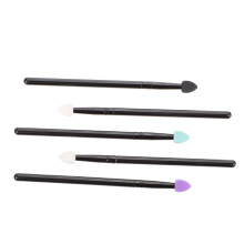 10Pcs Long Handle Silicone Eyeshadow Brush Set for Home and Travel