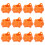 36Stk Halloween Candy Bucket Orange Party 2