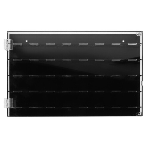 Compact Black Acrylic Guitar Pick Display & Organizer Case