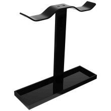 2Pcs Durable Acrylic Headphone Holder Black Headset Hanger