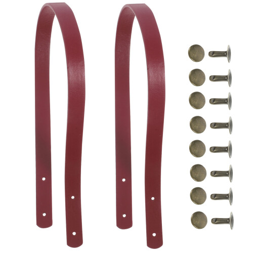 6Pcs Dark Red Thick Bag Handle Strap for Tote Bag Replacement