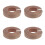 4Pcs Solid Coffee Wood Edge Guard Strip Precision Cut for Home Use 4