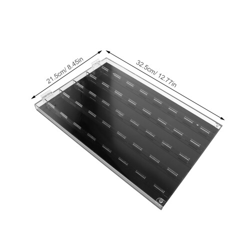Compact Black Acrylic Guitar Pick Display & Organizer Case 1