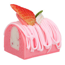 5Pcs Delicate Fake Cake Model Pink Realistic Dessert Display Decor