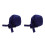 2Pcs Blue Cotton Welding Do Rag Adjustable Breathable Safety Head Wrap 8