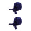2Pcs Blue Cotton Welding Do Rag Adjustable Breathable Safety Head Wrap 6