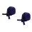 2Pcs Blue Cotton Welding Do Rag Adjustable Breathable Safety Head Wrap 5