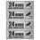Black PVC Adhesive Warning Stickers for Home and Office Security 3