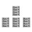 Black PVC Adhesive Warning Stickers for Home and Office Security 10