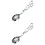 2Pcs Silver Barbecue Tong Food Clamp Ergonomic Handle for Kitchen Use 6