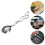2Pcs Silver Barbecue Tong Food Clamp Ergonomic Handle for Kitchen Use 10